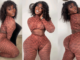 Stop it something not right. You a lone cant be so blessed Netizens Reacts after an Ebony lady flaunts her camel toe on social media