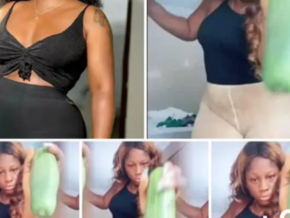 My Boyfriend traveled for 2 weeks E28093 Actress Destiny etiko says as she Inserts a Big Cucumber inside her middle Video